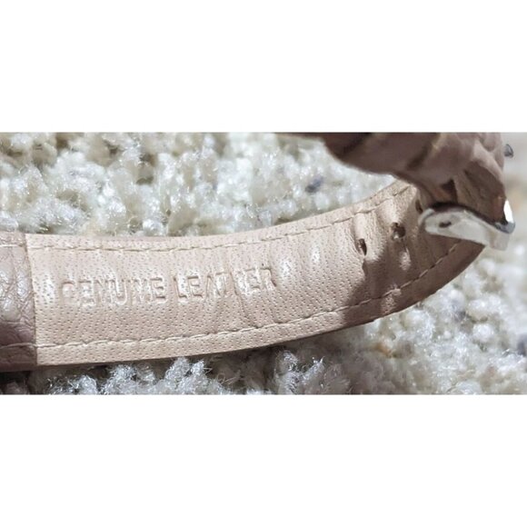 OLIVIA PRATT Three Arrows Leather Strap Watch -Rose Gold Tan Quartz Steel Hunter - Picture 4 of 4